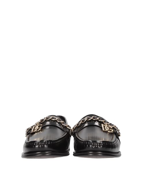 Mocassini in pelle lucida DOLCE&GABBANA | A30154 AY925 80999NERO
